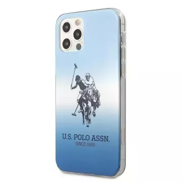 Etui na telefon US Polo Gradient Collection iPhone 12/12 Pro 6,1" niebieski/blue