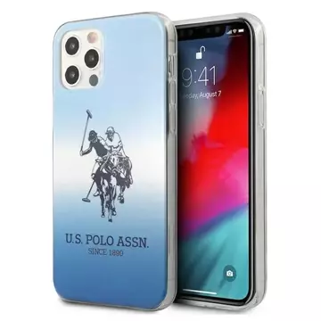 Etui na telefon US Polo Gradient Collection iPhone 12/12 Pro 6,1" niebieski/blue