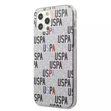 Etui na telefon US Polo Logo Mania Collection iPhone 12/12 Pro 6,1" biały/white 