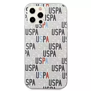 Etui na telefon US Polo Logo Mania Collection iPhone 12/12 Pro 6,1" biały/white 