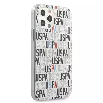 Etui na telefon US Polo Logo Mania Collection iPhone 12/12 Pro 6,1" biały/white 