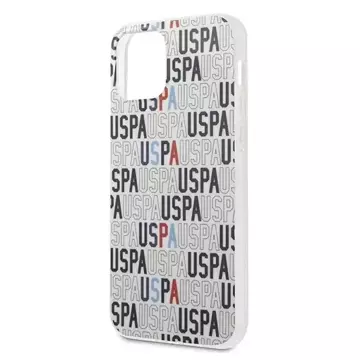 Etui na telefon US Polo Logo Mania Collection iPhone 12/12 Pro 6,1" biały/white 