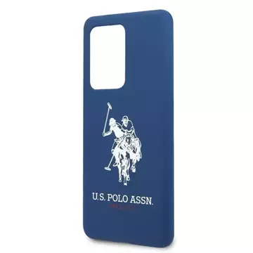 Etui na telefon US Polo Silicone Collection do Samsung Galaxy S20 Ultra granatowy/navy