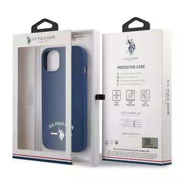 Etui na telefon US Polo Silicone Collection  iPhone 13 mini 5,4"  granatowy/navy