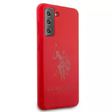 Etui na telefon US Polo Silicone On Tone do Samsung Galaxy S21 czerwony/red  