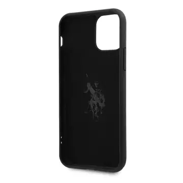 Etui na telefon US Polo USHCN65SLHRBK do Apple iPhone 11 Pro Max czarny/black Silicone Collection