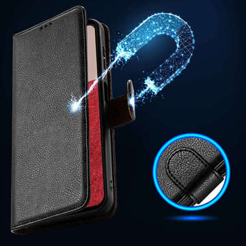 Etui na telefon Wallet portfel do Xiaomi Redmi Note 12 Pro 5G / Poco X5 Pro 5G Black