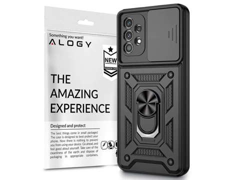 Etui obudowa Alogy Camshield Stand Ring z osłonką na aparat do Samsung Galaxy A32 4G