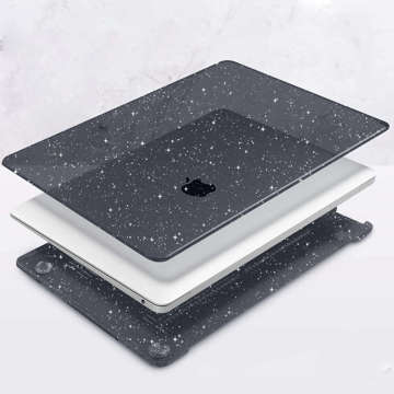 Etui obudowa Alogy Hard Case do Apple MacBook Air 13 M1 2020 Glitter Black + Nakładka na klawiaturę