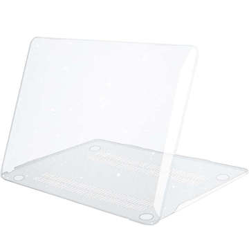 Etui obudowa Alogy Hard Case do Apple MacBook Air 13 M1 2020 Glitter Clear + Folia na ekran + Nakładka na klawiaturę + Etui torba