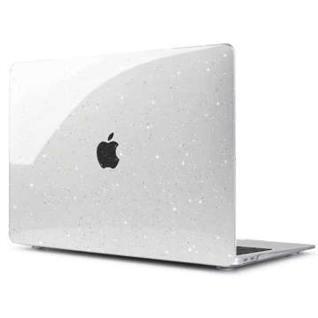 Etui obudowa Alogy Hard Case do Apple MacBook Air 13 M1 2020 Glitter Clear + Nakładka na klawiaturę