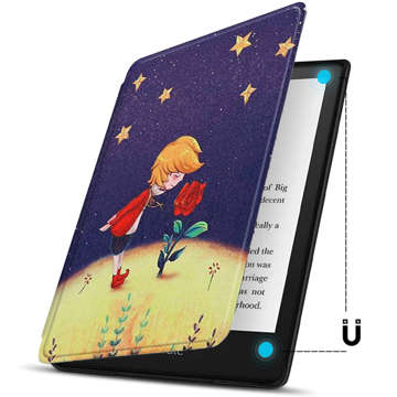 Etui obudowa Alogy Smart Case do Kindle Paperwhite 5 / V (11 gen.) Mały Książe róża + Szkło