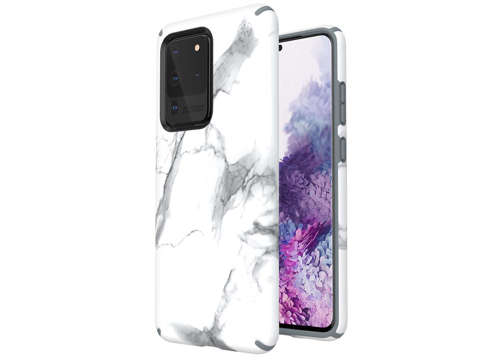 Etui obudowa Speck Presidio Inked do Galaxy S20 Ultra Marble Matte Grey