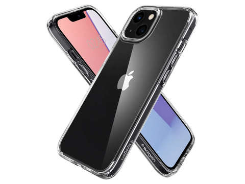 Etui obudowa case Spigen Ultra Hybrid do Apple iPhone 13 Crystal Clear + Szkło