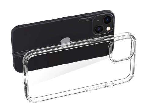 Etui obudowa case Spigen Ultra Hybrid do Apple iPhone 13 Crystal Clear + Szkło