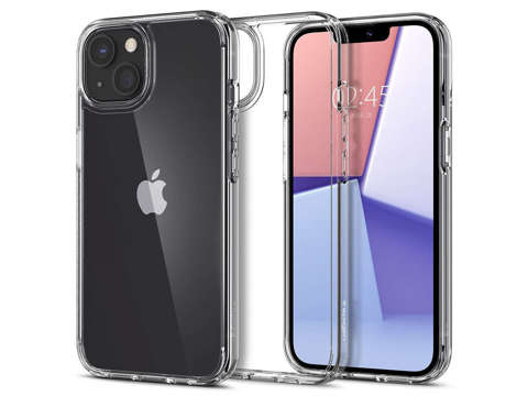 Etui obudowa case Spigen Ultra Hybrid do Apple iPhone 13 Crystal Clear + Szkło