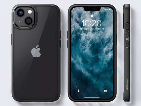 Etui obudowa case Spigen Ultra Hybrid do Apple iPhone 13 Matte Black + Szkło