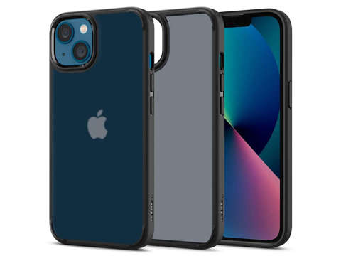 Etui obudowa case Spigen Ultra Hybrid do Apple iPhone 13 Matte Frost Black + Szkło