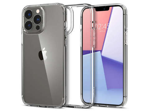 Etui obudowa case Spigen Ultra Hybrid do Apple iPhone 13 Pro Crystal Clear + Szkło