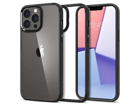 Etui obudowa case Spigen Ultra Hybrid do Apple iPhone 13 Pro Max Matte Black + Szkło