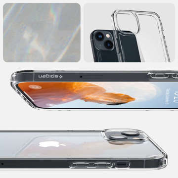 Etui obudowa case Spigen Ultra Hybrid do Apple iPhone 14 Crystal Clear + Szkło