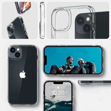 Etui obudowa case Spigen Ultra Hybrid do Apple iPhone 14 Plus Crystal Clear + Szkło