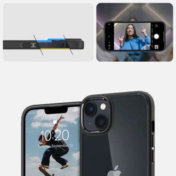 Etui obudowa case Spigen Ultra Hybrid do Apple iPhone 14 Plus Matte Black + Szkło