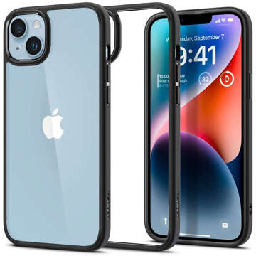 Etui obudowa case Spigen Ultra Hybrid do Apple iPhone 14 Plus Matte Black + Szkło