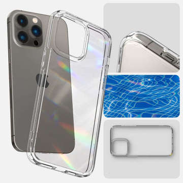 Etui obudowa case Spigen Ultra Hybrid do Apple iPhone 14 Pro Max Crystal Clear