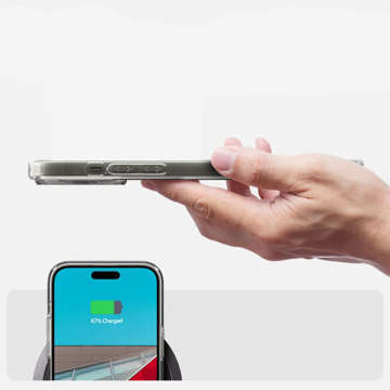Etui obudowa case Spigen Ultra Hybrid do Apple iPhone 14 Pro Max Crystal Clear + Szkło