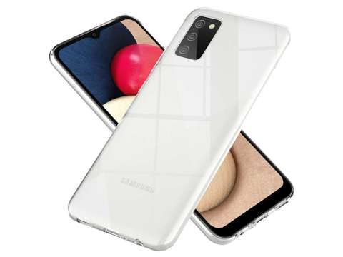 Etui obudowa case do Samsung Galaxy A02s silikonowe przezroczyste + Szkło