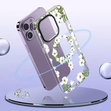 Etui ochronne MagMood do MagSafe do iPhone 15 spring daisy