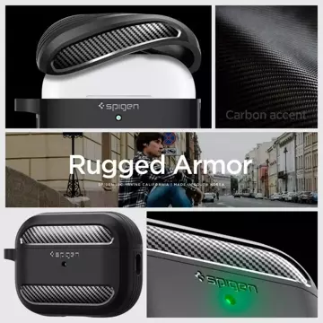 Etui ochronne Spigen Rugged Armor do Apple AirPods Pro 1 / 2 Matte Black