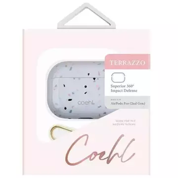 Etui ochronne UNIQ Coehl Terrazzo do AirPods Pro 2 piaskowy/sandstone