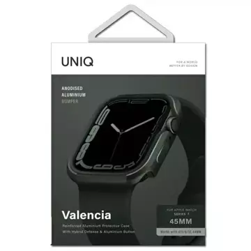 Etui ochronne UNIQ Valencia do Apple Watch Series 4/5/6/7/8/SE 45/44mm zielony/green