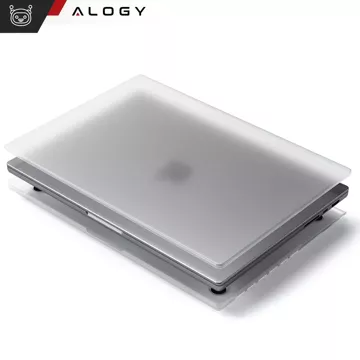 Etui ochronne do Apple Macbook Pro 16 - M1/M2/M3/M4 2021-2024 2025 Alogy AirGuard™ Elastyczna obudowa Matowa Przezroczysta Biel