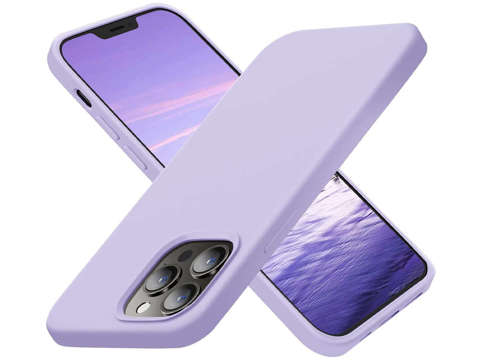 Etui ochronne do telefonu Alogy Thin Soft Case do iPhone 13 Pro Max Fioletowe + Szkło