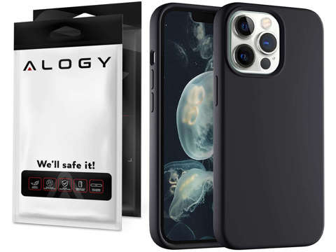 Etui ochronne do telefonu Alogy Thin Soft Case do iPhone 13 Pro czarne + Szkło