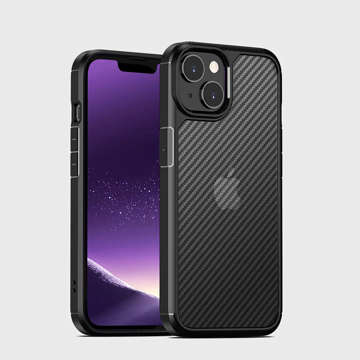 Etui ochronne na telefon Alogy Techsuit CarbonFuse obudowa do Apple iPhone 14 Plus Black + Szkło