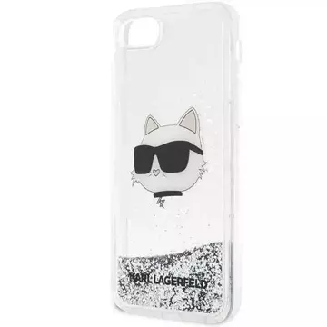 Etui ochronne na telefon Karl Lagerfeld KLHCI8LNCHCS do Apple iPhone 7/8/ SE 2020/2022 srebrny/silver hardcase Glitter Choupette Head