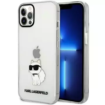 Etui ochronne na telefon Karl Lagerfeld KLHCP12MHNCHTCT do Apple iPhone 12 /12 Pro 6,1" transparent hardcase Ikonik Choupette