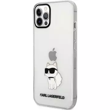 Etui ochronne na telefon Karl Lagerfeld KLHCP12MHNCHTCT do Apple iPhone 12 /12 Pro 6,1" transparent hardcase Ikonik Choupette