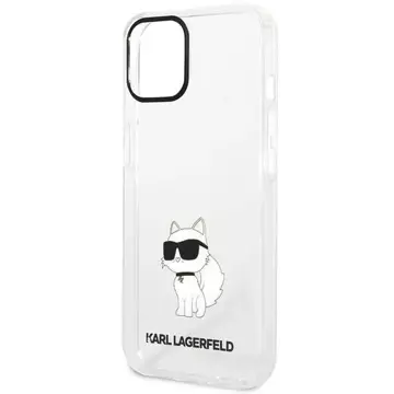 Etui ochronne na telefon Karl Lagerfeld KLHCP12MHNCHTCT do Apple iPhone 12 /12 Pro 6,1" transparent hardcase Ikonik Choupette