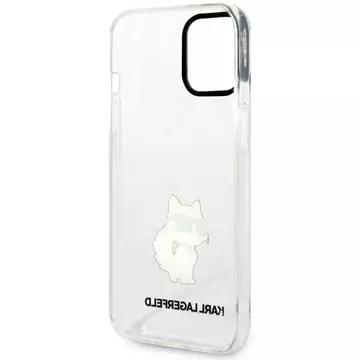 Etui ochronne na telefon Karl Lagerfeld KLHCP12MHNCHTCT do Apple iPhone 12 /12 Pro 6,1" transparent hardcase Ikonik Choupette