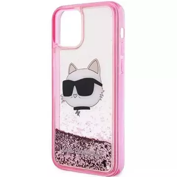 Etui ochronne na telefon Karl Lagerfeld KLHCP12MLNCHCP do Apple iPhone 12 /12 Pro 6,1" różowy/pink hardcase Glitter Choupette Head