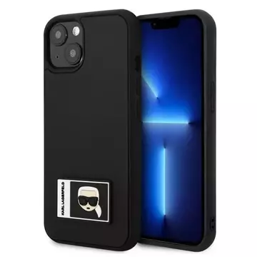 Etui ochronne na telefon Karl Lagerfeld KLHCP13S3DKPK do Apple iPhone 13 Mini 5,4" czarny/black hardcase Ikonik Patch