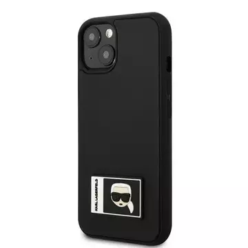 Etui ochronne na telefon Karl Lagerfeld KLHCP13S3DKPK do Apple iPhone 13 Mini 5,4" czarny/black hardcase Ikonik Patch