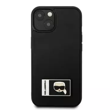 Etui ochronne na telefon Karl Lagerfeld KLHCP13S3DKPK do Apple iPhone 13 Mini 5,4" czarny/black hardcase Ikonik Patch