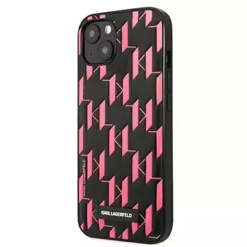 Etui ochronne na telefon Karl Lagerfeld KLHCP13SMNMP1P do Apple iPhone 13 Mini 5,4" hardcase różowy/pink Monogram Plaque