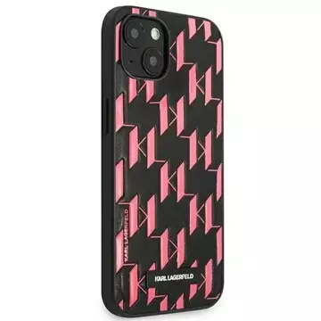 Etui ochronne na telefon Karl Lagerfeld KLHCP13SMNMP1P do Apple iPhone 13 Mini 5,4" hardcase różowy/pink Monogram Plaque